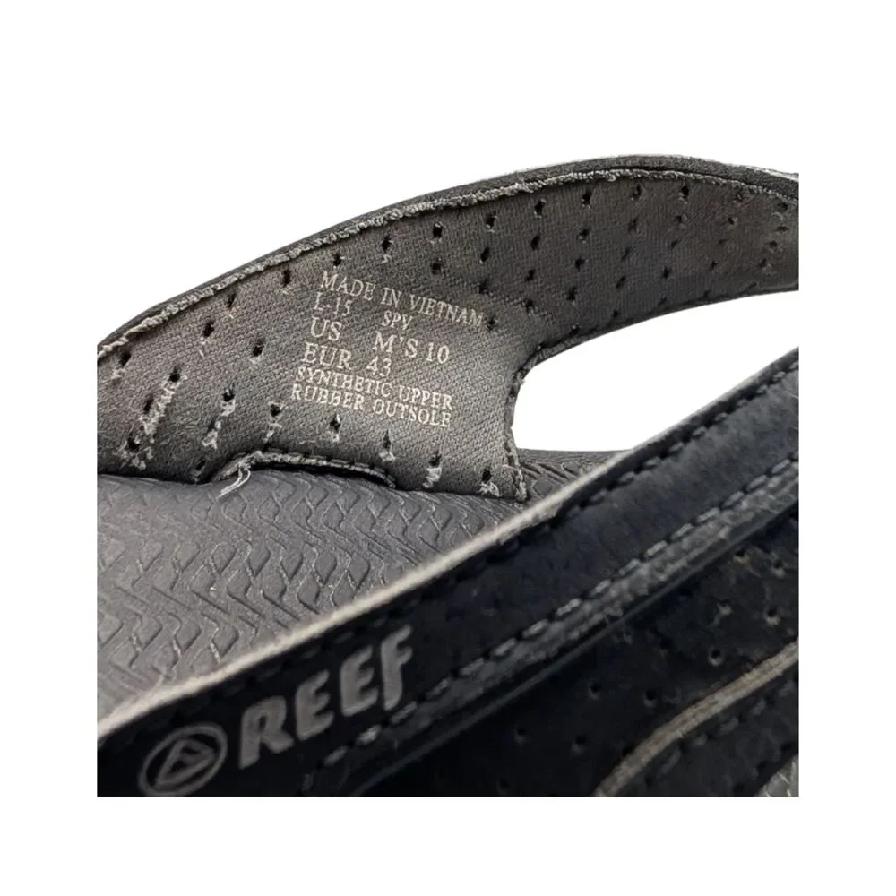 Reef Black Cushion Bonzer Flip Flop Size Mens 10
